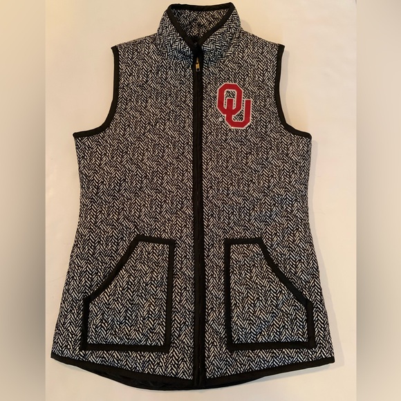 Gameday Couture Jackets & Blazers - Oklahoma Sooners OU Woman’s Puffer Vest Gameday Couture Full Zip Size Small NWOT